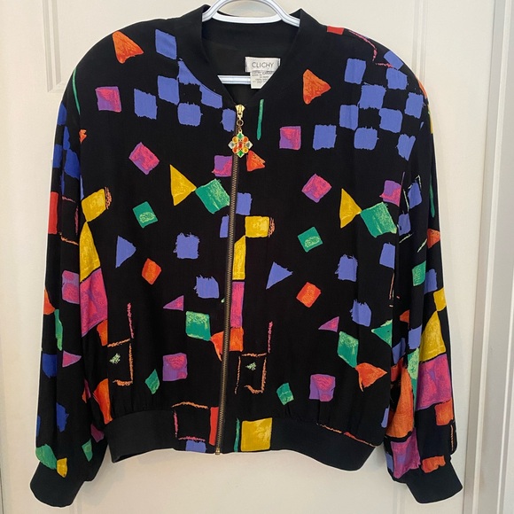 Clichy Light Jacket vintage with gems size 12 - Picture 1 of 13